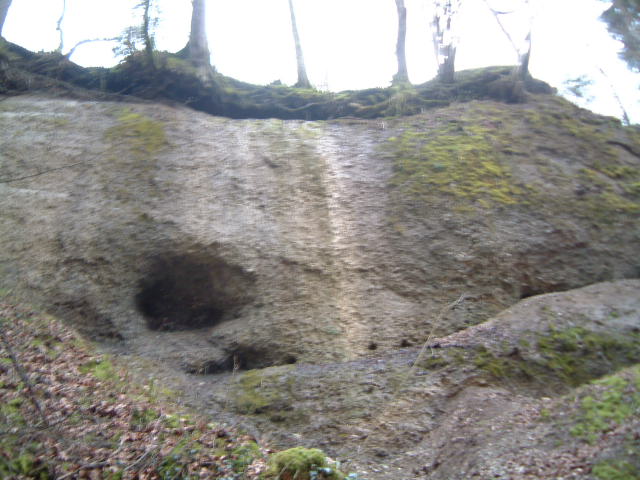 Nagelfluh Felsen beim Giessen